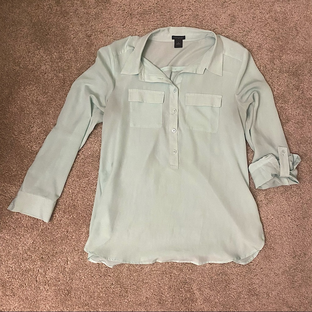 Ann Taylor Turquoise Blouse